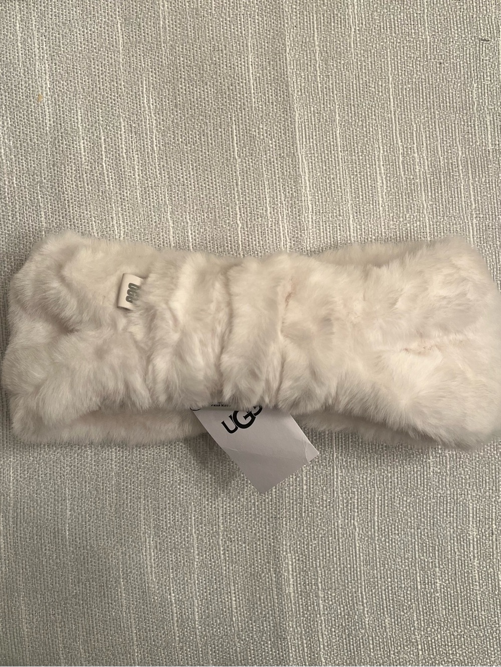 UGG Soft Cream Faux Fur Ear Warmer Headband